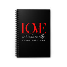 Load image into Gallery viewer, 'Love Intentionally' Spiral Notebook