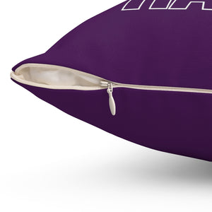 'Partner in Prayer' Square Pillow - Purple