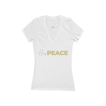 Load image into Gallery viewer, His Peace Short Sleeve Deep V-Neck Tee

