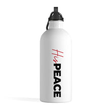 Load image into Gallery viewer, &#39;His Peace&#39; Stainless Steel Water Bottle - Red
