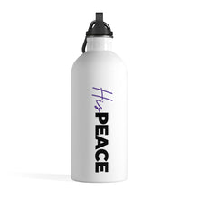 Load image into Gallery viewer, &#39;His Peace&#39; Stainless Steel Water Bottle - Purple
