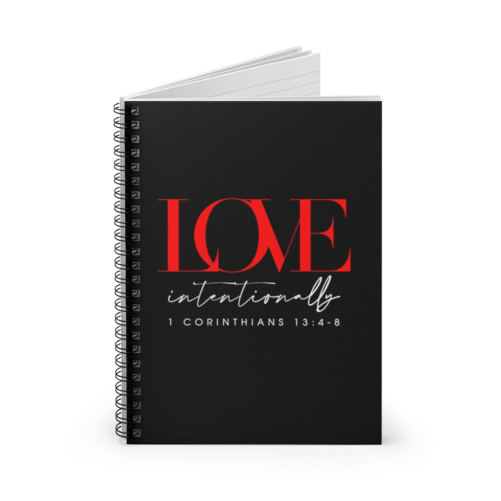 'Love Intentionally' Spiral Notebook