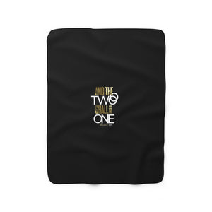 Two Become One Sherpa Fleece Blanket