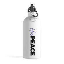 Load image into Gallery viewer, &#39;His Peace&#39; Stainless Steel Water Bottle - Purple
