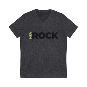 'Her Rock' Short Sleeve V-Neck Tee