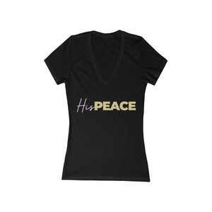 His Peace Short Sleeve Deep V-Neck Tee